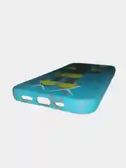 Бирюзовый фосфорный силиконовый светящийся в темноте чехол для iPhone
