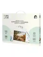 Алмазная мозаика ТРИ СОВЫ "Олени в лесу", 40х50 см, холст на деревянном подрамнике