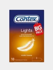Презервативы Contex Lights, максимально чувствительные, 18 штук