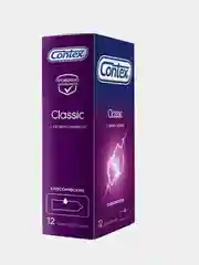 Презервативы Contex Classic, классические, с гелем-смазкой естественные ощущения, 12 штук