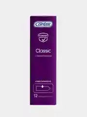 Презервативы Contex Classic, классические, с гелем-смазкой естественные ощущения, 12 штук
