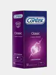Презервативы Contex Classic, классические, с гелем-смазкой естественные ощущения, 12 штук