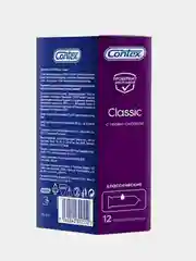 Презервативы Contex Classic, классические, с гелем-смазкой естественные ощущения, 12 штук