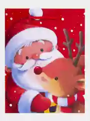 Пакет подарочный новогодний, для подарка 4 штуки Christmas Animals, Золотая Сказка, 591956