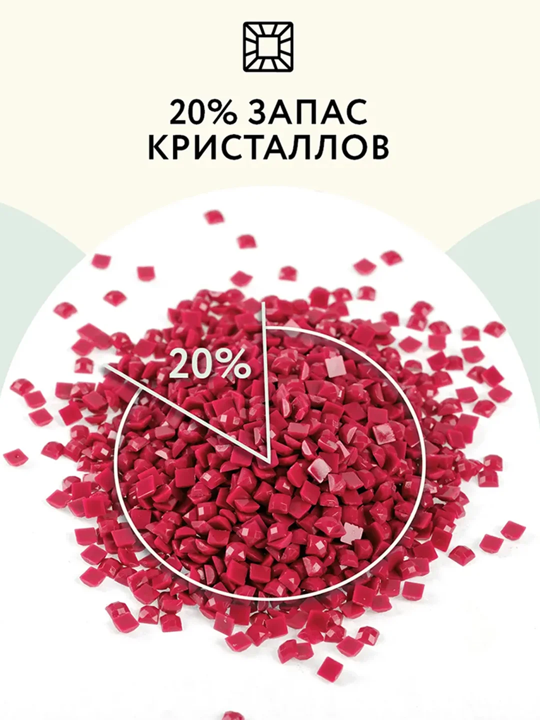 Алмазная мозаика ТРИ СОВЫ "Пионы и вишня", 30х40 см, холст