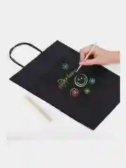 Подарочный пакет набор 7 штук скретч-слой стилус, Black Kraft, Золотая Сказка, 591970