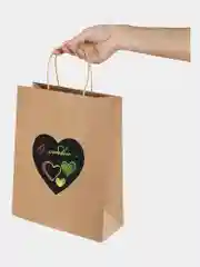 Подарочный пакет, набор 7 штук, скретч-слой стилус, Heart on Kraft, Золотая Сказка, 591971
