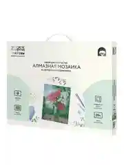Алмазная мозаика ТРИ СОВЫ "Букет флоксов", 40х50 см, холст на деревянном подрамнике