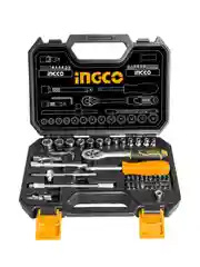 Трещотка с набором головок INGCO HKTS42441 1/4" и 1/2", 4-14 мм, 8-32 мм