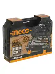 Трещотка с набором головок INGCO HKTS42441 1/4" и 1/2", 4-14 мм, 8-32 мм