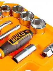 Набор торцевых головок INGCO HKTS12251 INDUSTRIAL, 1/2", 10-32 мм, 25 штук
