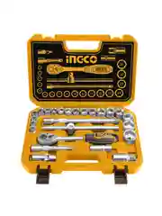 Набор торцевых головок INGCO HKTS12251 INDUSTRIAL, 1/2", 10-32 мм, 25 штук