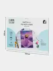 Картина по номерам на картоне ТРИ СОВЫ "Закат Прованса", 30х40 см, с красками и кистями