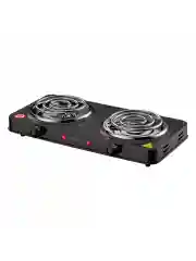 Черный плитка электрическая настольная MARTA MT-HP4233A, 2 конфорки, 2400Вт, черный