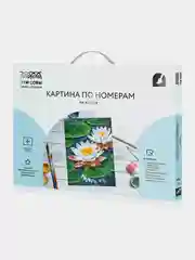Картина по номерам на холсте ТРИ СОВЫ "Кувшинки", 40х50см, с акриловыми красками и кистями