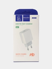 АП сетевой Denmen DC06 PD 20W, 3.6А, 1 Type-C, 5V/9V, пластик, белый
