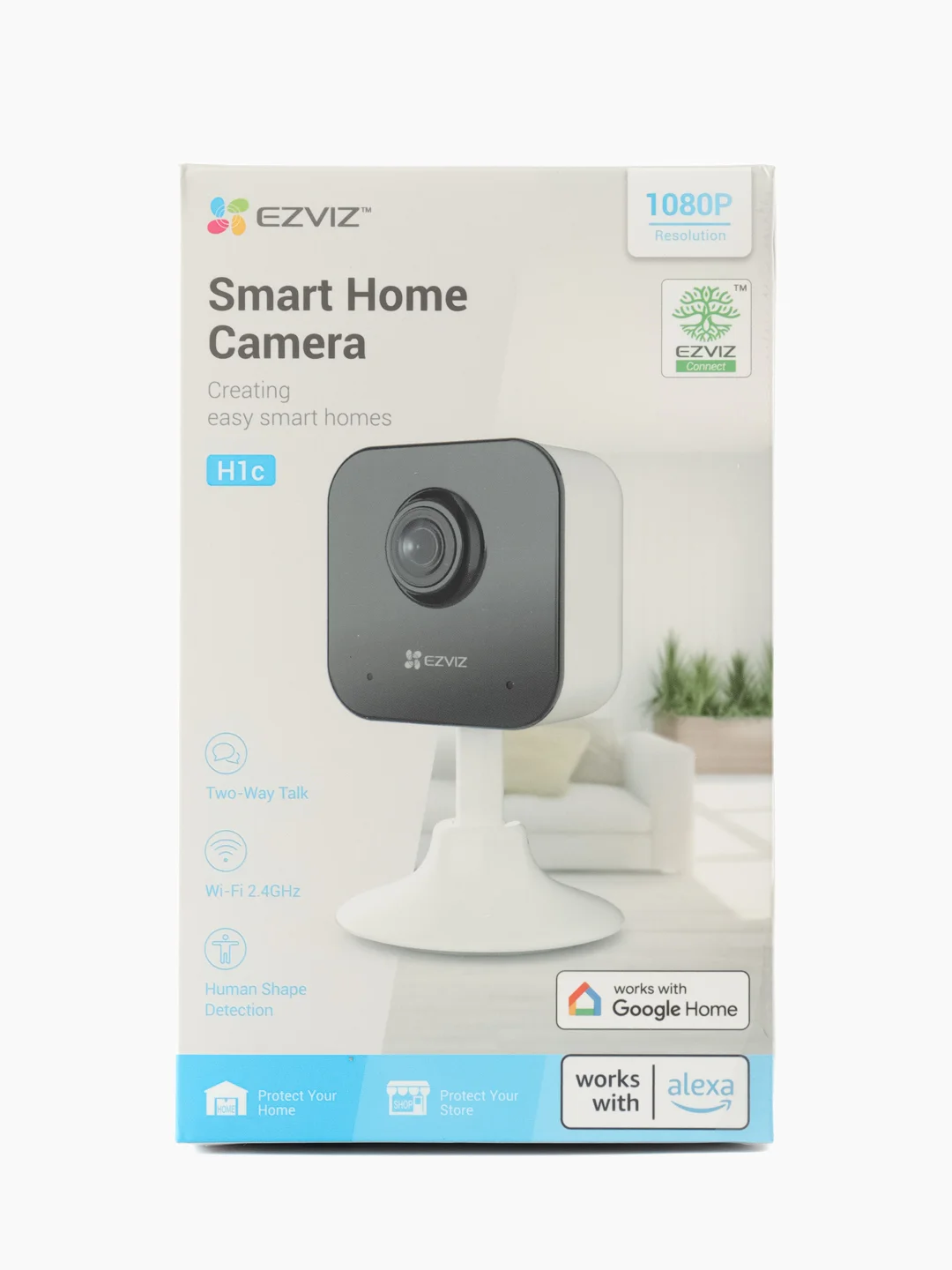 Умная домашняя камера видеонаблюдения EZVIZ H1c Wi-Fi, видеоняня, мини камера, 2МП