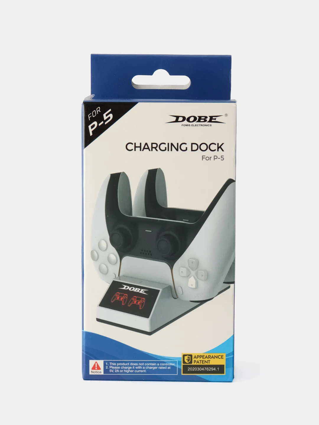 Зарядная станция для 2-x геймпадов DualSense PlayStation 5 (PS5) DOBE Charging Dock