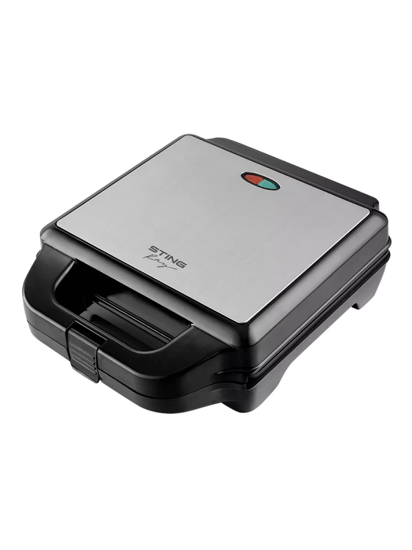 Сэндвичница STINGRAY ST-SM1216B черный/сталь
