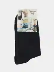 Темно-синий носки для мальчиков однотонные узор "Ромбик"