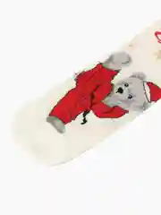 Белый носки новогодние