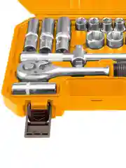 Трещотка с набором головок INGCO HKTS12201, 10-24 мм, 1/2"