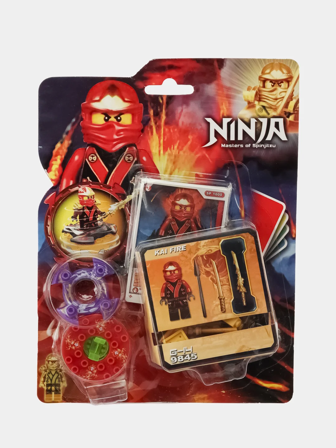 Оранжевый коллекция ниндзяги "NinjaGo" в асс. собери свою армию 8 видов/цветов