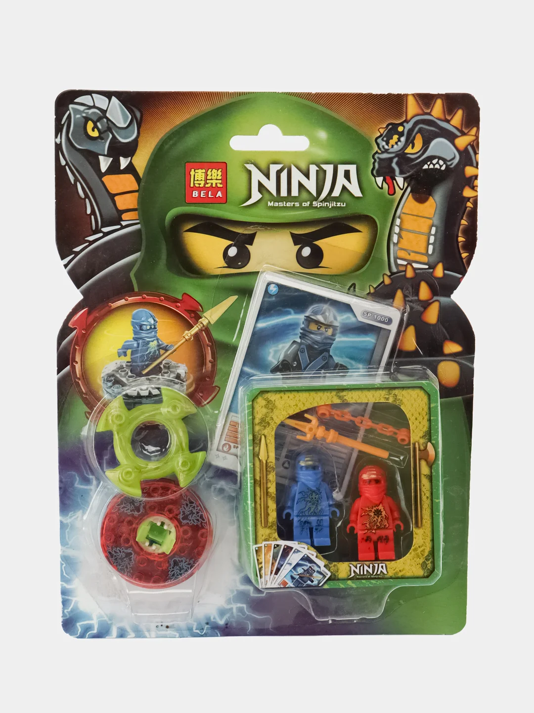 Синий коллекция ниндзяги "NinjaGo" в асс. собери свою армию 8 видов/цветов