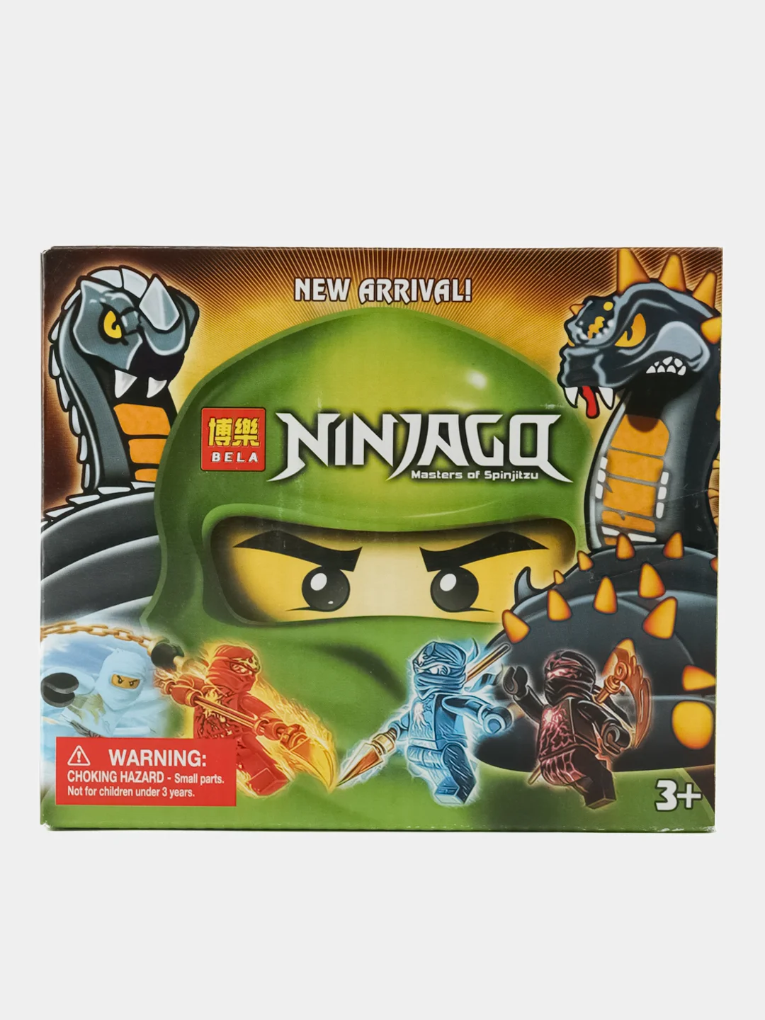 Зеленый коллекция ниндзяги "NinjaGo" в асс. собери свою армию 8 видов/цветов
