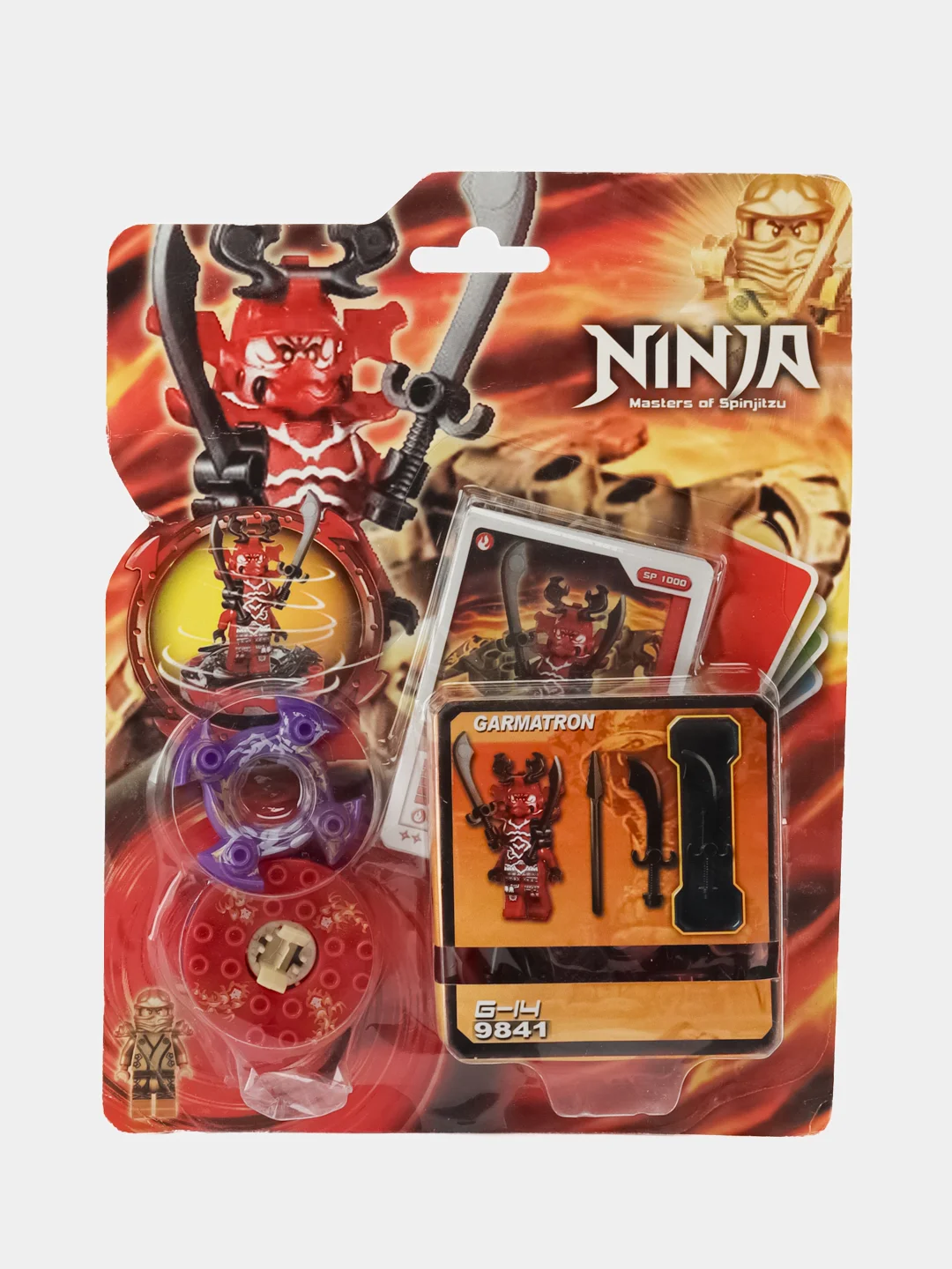 Красный коллекция ниндзяги "NinjaGo" в асс. собери свою армию 8 видов/цветов