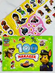 Наклейки для малышей Альбом 100 наклеек Щенячий патруль 8 стр PAW PATROL герои из мультика