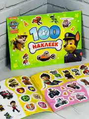 Наклейки для малышей Альбом 100 наклеек Щенячий патруль 8 стр PAW PATROL герои из мультика