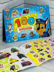 Наклейки Альбом 100 наклеек Щенячий патруль Щенки 8стр PAW PATROL собака герои из мультика