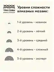 Алмазная мозаика Три совы "Сладкая жизнь", холст, 40х50 см