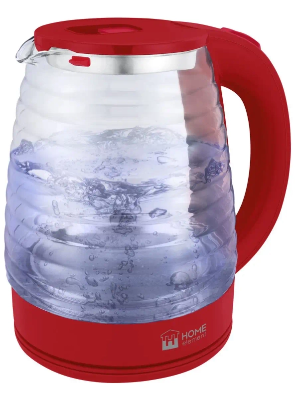 Чайник электрический HOME ELEMENT HE-KT2307 стеклянный с подсветкой/ электрочайник 2л