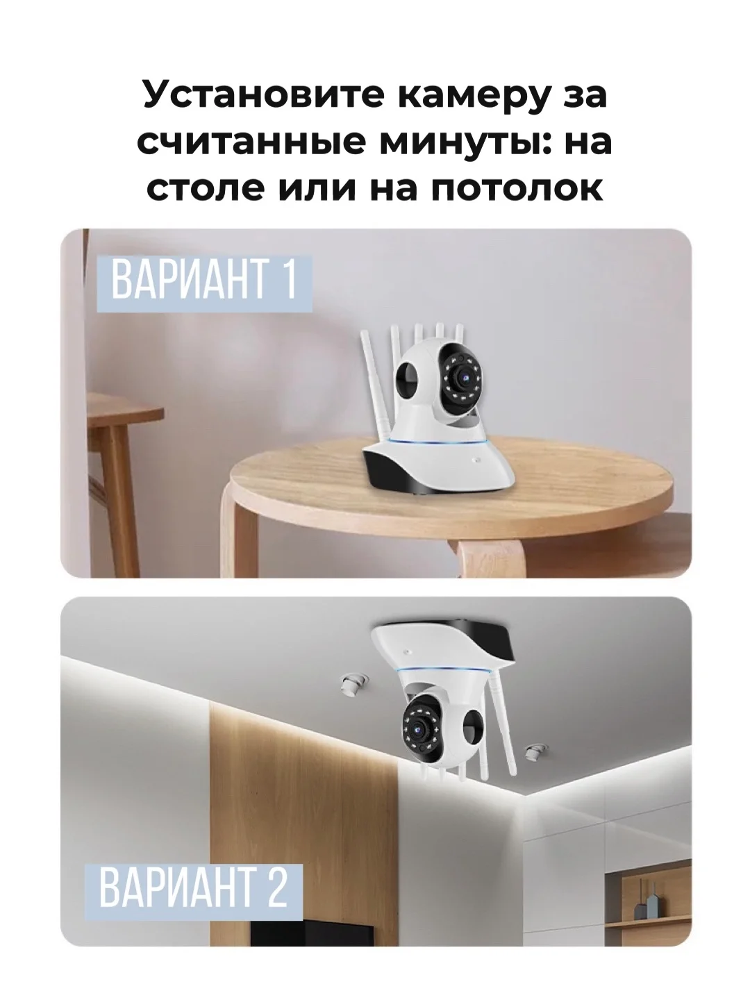 Беспроводная Wi-fi камера видеонаблюдения, видеоняня