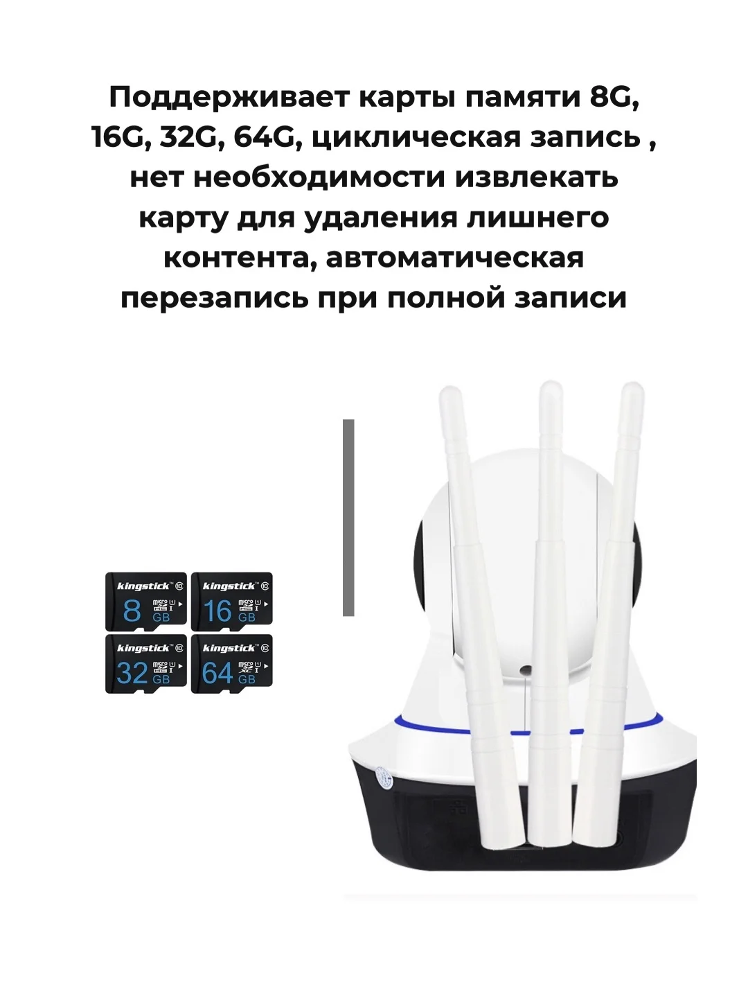 Беспроводная Wi-fi камера видеонаблюдения, видеоняня