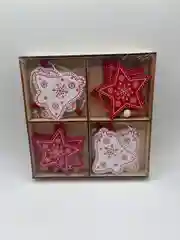 Новогодние елочные игрушки Олени Снежинки  Игрушки из дерево/ Набор елочных игрушек/ 12 шт