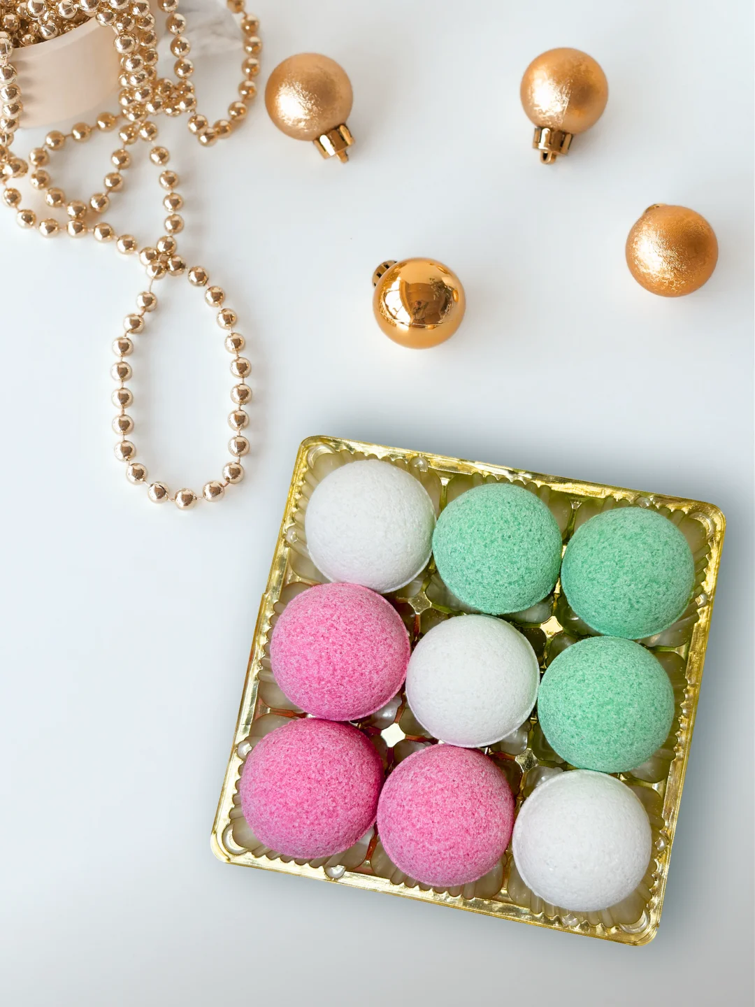 Белый подарочный набор бомбочек для ванн Candy Bath Bar, 360 г Подарок на новый год подруге маме