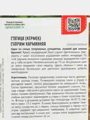 Статица (Кермек) Суприм Карминная (семена,цветы)