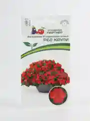 Бальзамин F1 Уоллера крупноцветковый Ред Каули партнер (семена,цветы)