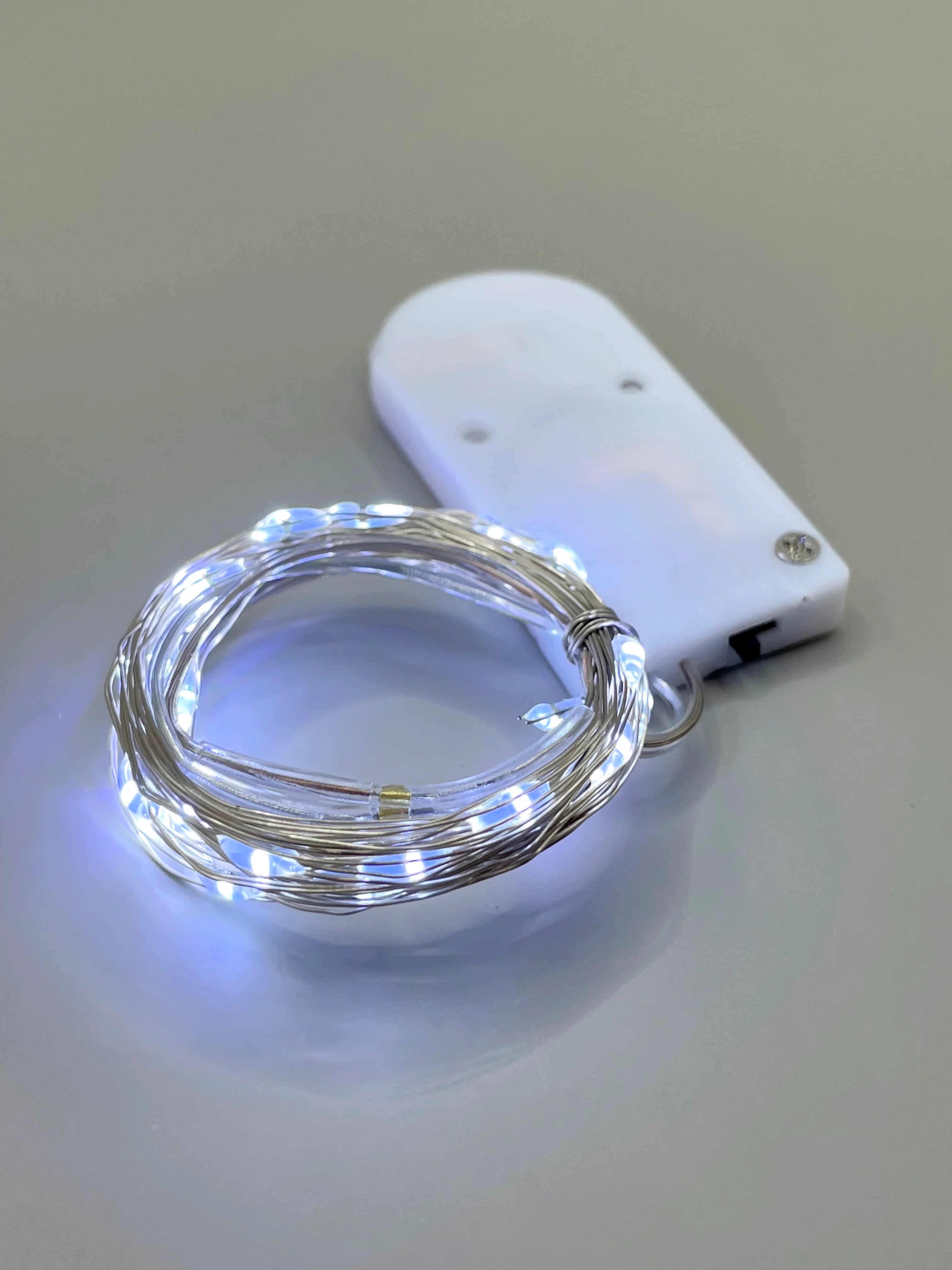 Белый гирлянда на батарейках и USB, светодиодная роса лента на Новый год