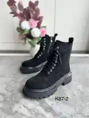 Угольный женские ботинки, зимние, натуральная шерсть