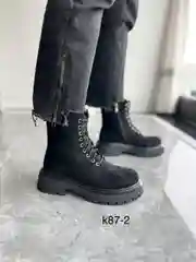 Угольный женские ботинки, зимние, натуральная шерсть