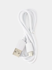 USB-кабель, Type-C, силикон, 1.0 м, круглый, белый