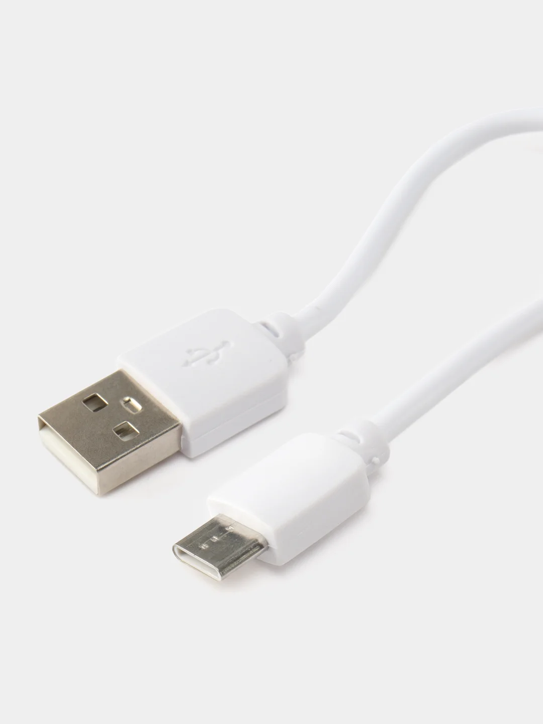 USB-кабель, Type-C, силикон, 1.0 м, круглый, белый