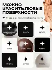 Краска для мебели Mia Меловой Бархат от Aturi Design, без запаха, матовая 0,4 Нежный пепел