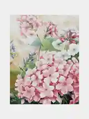 Алмазная мозаика ТРИ СОВЫ "Флоксы", 30х40см, холст, картонная коробка с пластиковой ручкой