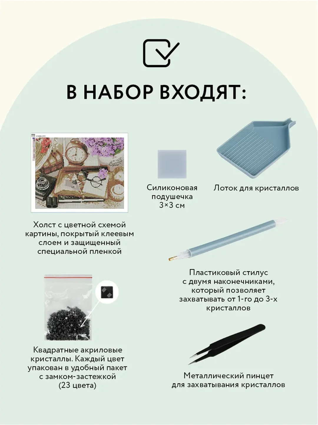 Алмазная мозаика ТРИ СОВЫ "Фотоальбом", 40х50 см, холст