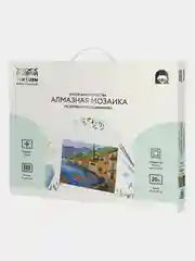 Алмазная мозаика ТРИ СОВЫ "Город у моря", 40х50 см, холст на деревянном подрамнике